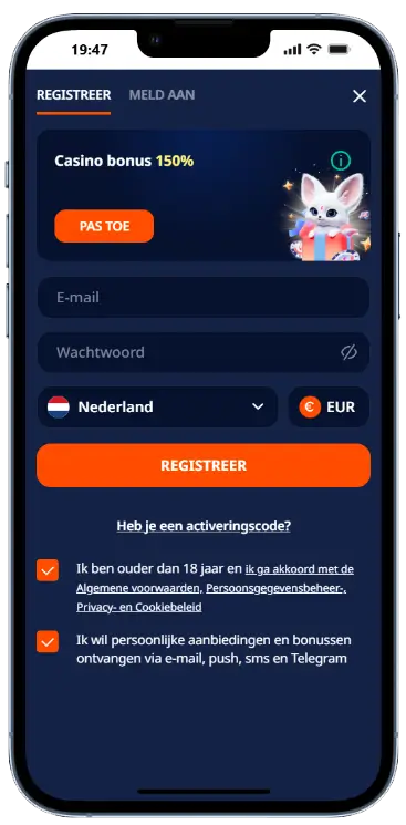 Populaire speellobby van Nika Casino op mobiel met slots zoals Mega Lucky 576, Hot Chilli Bells en Wild Tiger 2